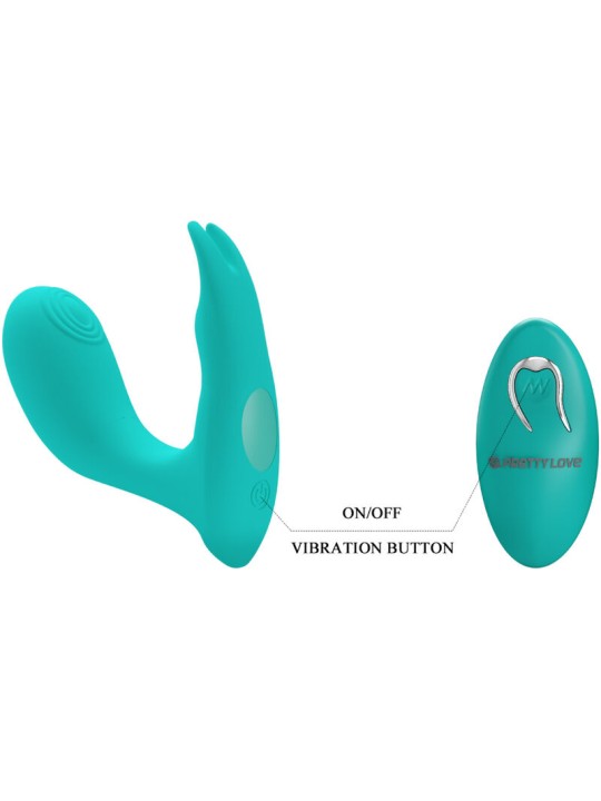 PRETTY LOVE - IDABELLE VIBRATION & PULSATION REMOTE CONTROL BLUE