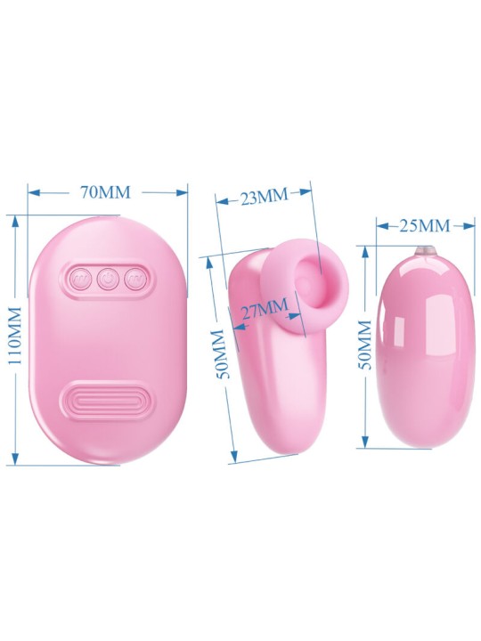 PRETTY LOVE - MAGIC BOX VIBRERENDE KOGEL & ROZE STIMULATOR