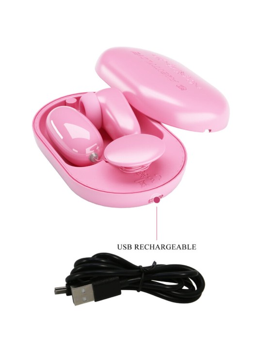 PRETTY LOVE - MAGIC BOX VIBRERENDE KOGEL & ROZE STIMULATOR