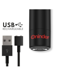 ONINDER - BERLIN VIBRATORE BULLET NERO 9 MODALITÀ 8,5 X 2 CM - APP GRA