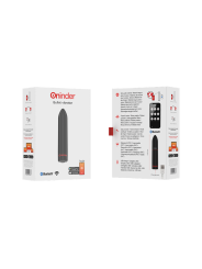 ONINDER - BERLIN VIBRATORE BULLET NERO 9 MODALITÀ 8,5 X 2 CM - APP GRA