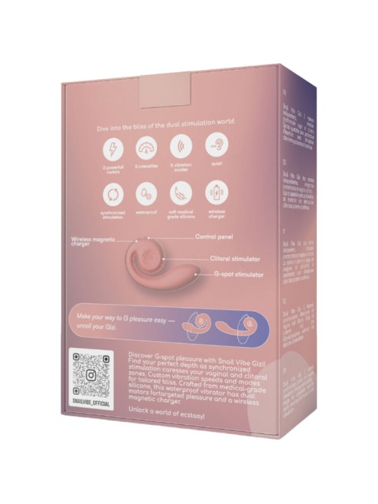 SNAIL VIBE - GIZI DUAL STIMULATOR ROZE