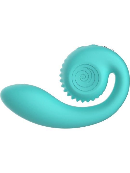 SNAIL VIBE - STIMULATEUR DOUBLE GIZI TURQUOISE