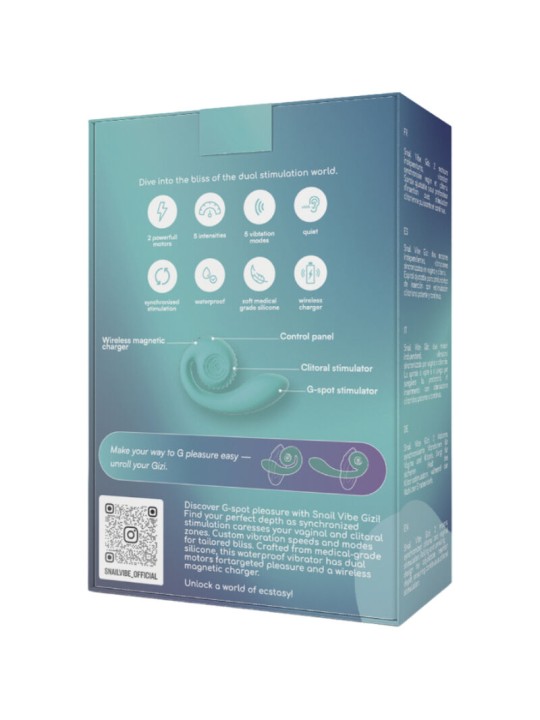 SNAIL VIBE - GIZI ESTIMULADOR DUAL TURQUESA