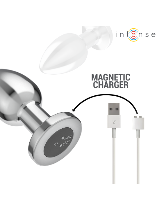 INTENSE - PLUG ANALE 10 VIBRAZIONI METALLO CON TELECOMANDO L