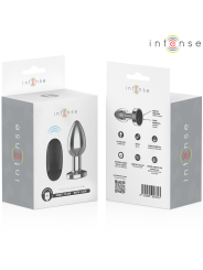 INTENSE - PLUG ANAL 10 VIBRACIONES METAL CON CONTROL REMOTO L