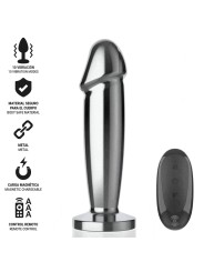 INTENSE - ANAL PLUG 10 VIBRATIONS METAL DILDO WITH REMOTE CONTROL S