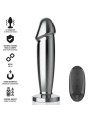 INTENSE - PLUG ANAL 10 VIBRACIONES METAL EN FORMA DE DILDO CON CONTROL