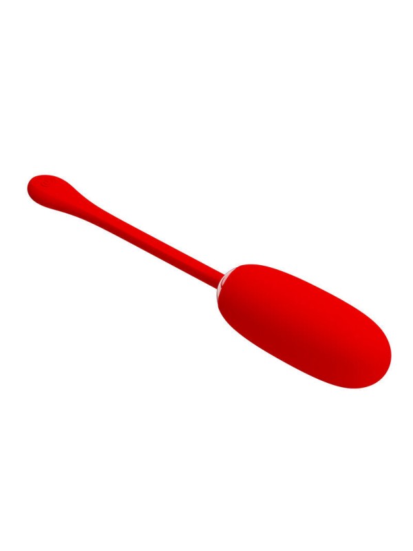 PRETTY LOVE - JULIUS WATERPROOF-RECHARGEABLE VIBRATING EGG RED