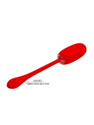 PRETTY LOVE - JULIUS WATERPROOF-RECHARGEABLE VIBRATING EGG RED