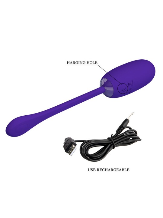 PRETTY LOVE - OEUF VIBRANT JULIUS IMPERMÉABLE-RECHARGEABLE VIOLET