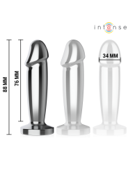 INTENSE - PLUG ANAL 10 VIBRATIONS GODE MÉTALLIQUE AVEC TÉLÉCOMMANDE S