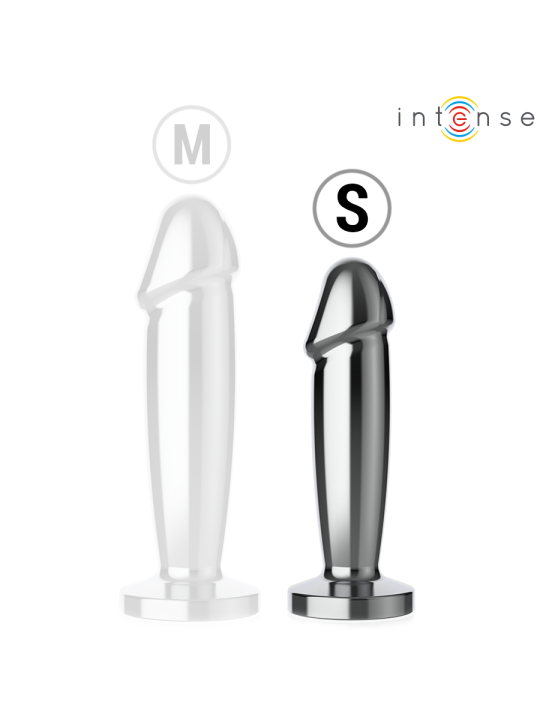 INTENSE - PLUG ANAL 10 VIBRAÇÕES DILDO DE METAL COM CONTROLE REMOTO S