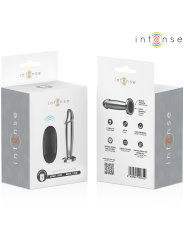 INTENSE - ANAL PLUG 10 VIBRATIONS METAL DILDO WITH REMOTE CONTROL S