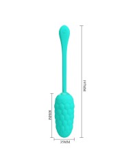 PRETTY LOVE - HUEVO VIBRADOR CON TEXTURA MARINA RECARGABLE VERDE AGUA