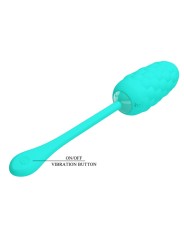 PRETTY LOVE - HUEVO VIBRADOR CON TEXTURA MARINA RECARGABLE VERDE AGUA