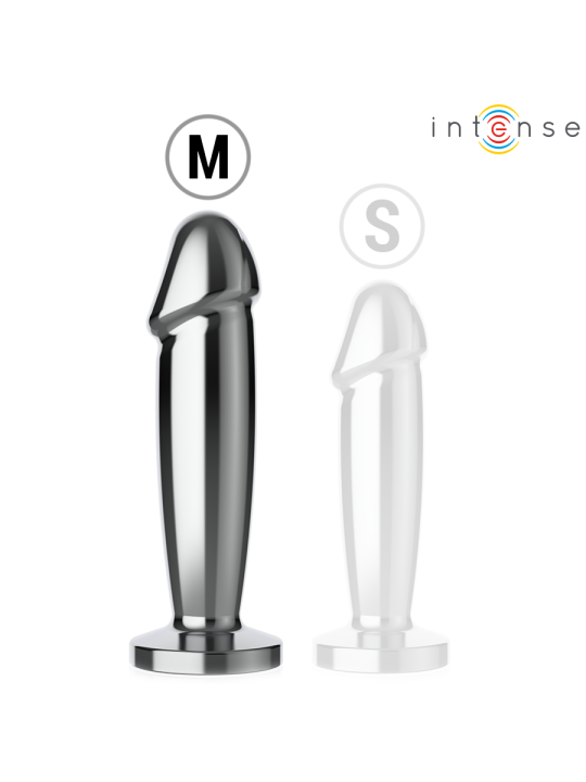 INTENSE - ANAL PLUG 10 VIBRAZIONI DILDO METALLO CON TELECOMANDO M