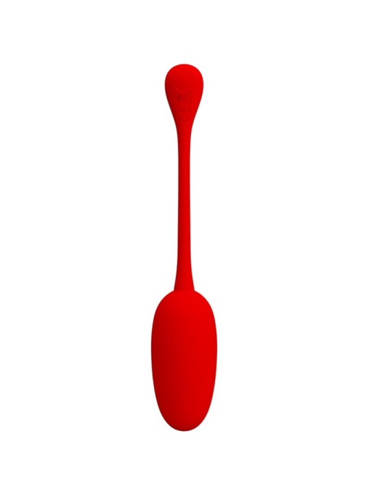 PRETTY LOVE - KNUCKER HUEVO VIBRADOR RECARGABLE ROJO