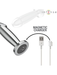 INTENSE - PLUG ANAL 10 VIBRATIONS GODE MÉTALLIQUE AVEC TÉLÉCOMMANDE M