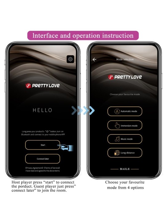 PRETTY LOVE - CATALINA VIBRADOR APP CONTROL REMOTO LILA