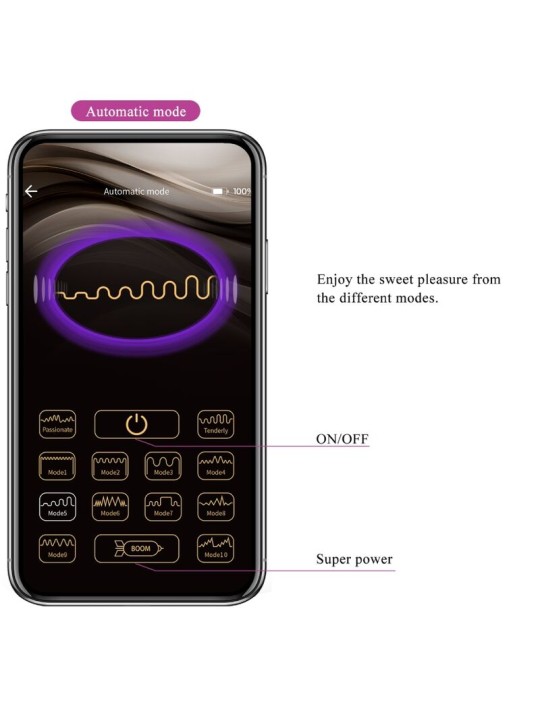 PRETTY LOVE - DOREEN OPLAADBARE VIBRATIE-EI LILA