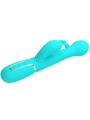 PRETTY LOVE - VIBRADOR COELHO DEJON 3 EM 1 MULTIFUNO AQUA VERDE