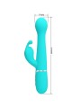 PRETTY LOVE - VIBRADOR COELHO DEJON 3 EM 1 MULTIFUNO AQUA VERDE