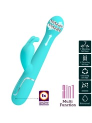 PRETTY LOVE - VIBRADOR COELHO DEJON 3 EM 1 MULTIFUNO AQUA VERDE