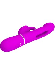 PRETTY LOVE - KAMPAS VIBRADOR RABBIT 3 EN 1 MULTIFUNCIÓN CON LENGUA FU