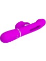 PRETTY LOVE - VIBRADOR COELHO DEJON 3 EM 1 MULTIFUNO FUCSIA