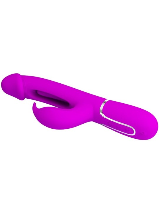 PRETTY LOVE - KAMPAS 3 IN 1 MULTIFUNCTIONELE KONIJNENVIBRATOR MET FUCH