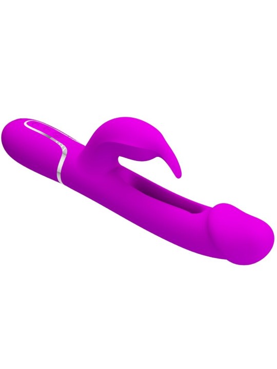 PRETTY LOVE - VIBRADOR COELHO DEJON 3 EM 1 MULTIFUNO FUCSIA