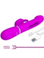 PRETTY LOVE - VIBRADOR COELHO DEJON 3 EM 1 MULTIFUNO FUCSIA
