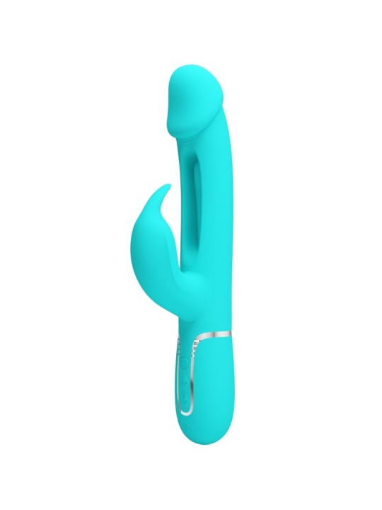 PRETTY LOVE - KAMPAS RABBIT 3 IN 1 MULTIFUNCTION VIBRATOR WITH TONGUE 