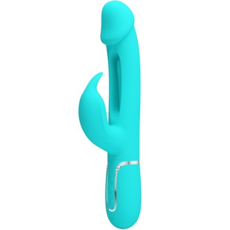 PRETTY LOVE - KAMPAS RABBIT 3 IN 1 MULTIFUNCTION VIBRATOR WITH TONGUE 