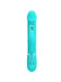 PRETTY LOVE - VIBRATEUR DEJON RABBIT 3 EN 1 MULTIFONCTION VERT AQUA