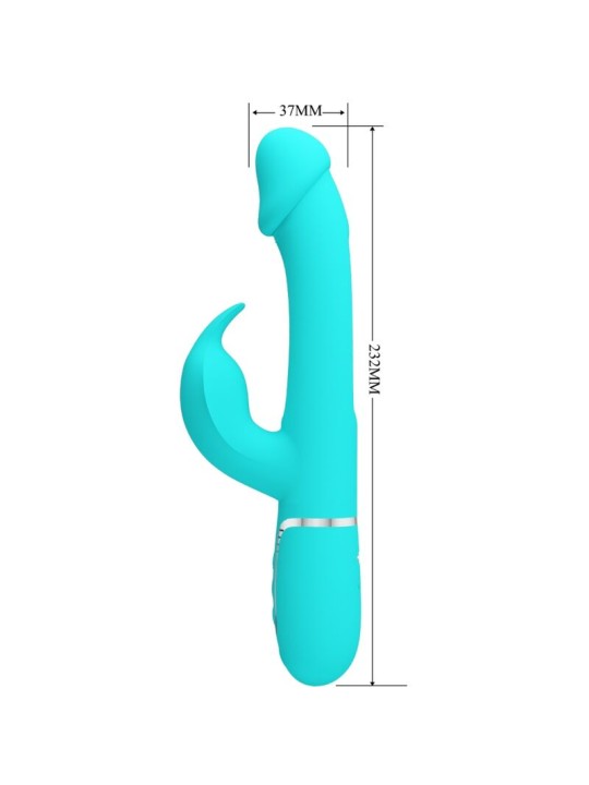 PRETTY LOVE - KAMPAS RABBIT 3 IN 1 MULTIFUNCTION VIBRATOR WITH TONGUE 