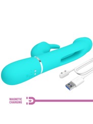 PRETTY LOVE - KAMPAS VIBRADOR RABBIT 3 EN 1 MULTIFUNCIÓN CON LENGUA VE