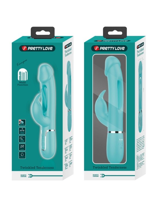 PRETTY LOVE - KAMPAS RABBIT 3 IN 1 MULTIFUNCTION VIBRATOR WITH TONGUE 