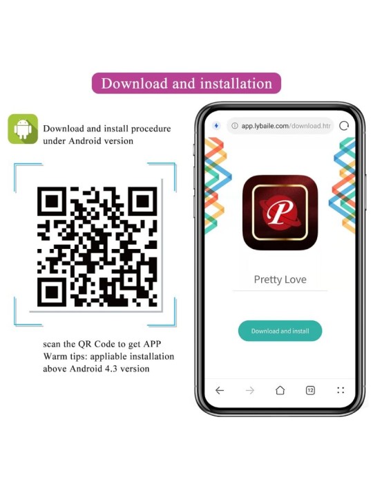 PRETTY LOVE - NYMPH VIBRIERENDES EI APP-GESTEUERT LILA