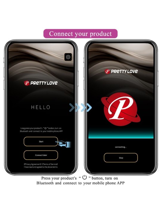 PRETTY LOVE - NYMPH OVO VIBRANTE APP CONTROLADO LILA