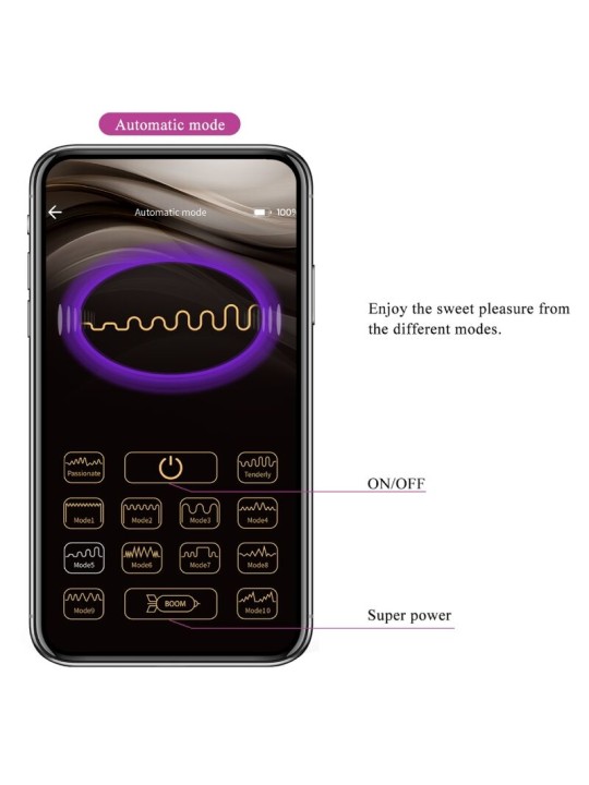 PRETTY LOVE - BAIRD APPLICATION LILA RECHARGEABLE G-SPOT 12 VIBRATIONS