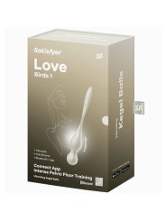 SATISFYER - LOVE BIRDS VIBRATING KEGEL BALLS WHITE