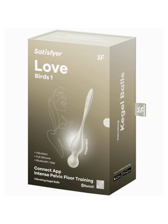 SATISFYER - BOLAS VIBRATÓRIAS DE KEGEL LOVE BIRDS BRANCO