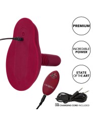 CALEXOTICS - RIDER MASSAGER DOUBLE MOTOR REMOTE CONTROL RED