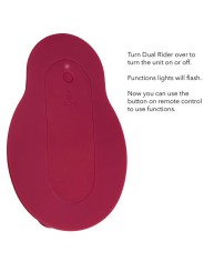 CALEXOTICS - RIDER MASSAGER DOUBLE MOTEUR TÉLÉCOMMANDE ROUGE