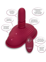 CALEXOTICS - RIDER MASSAGER DOUBLE MOTEUR TÉLÉCOMMANDE ROUGE