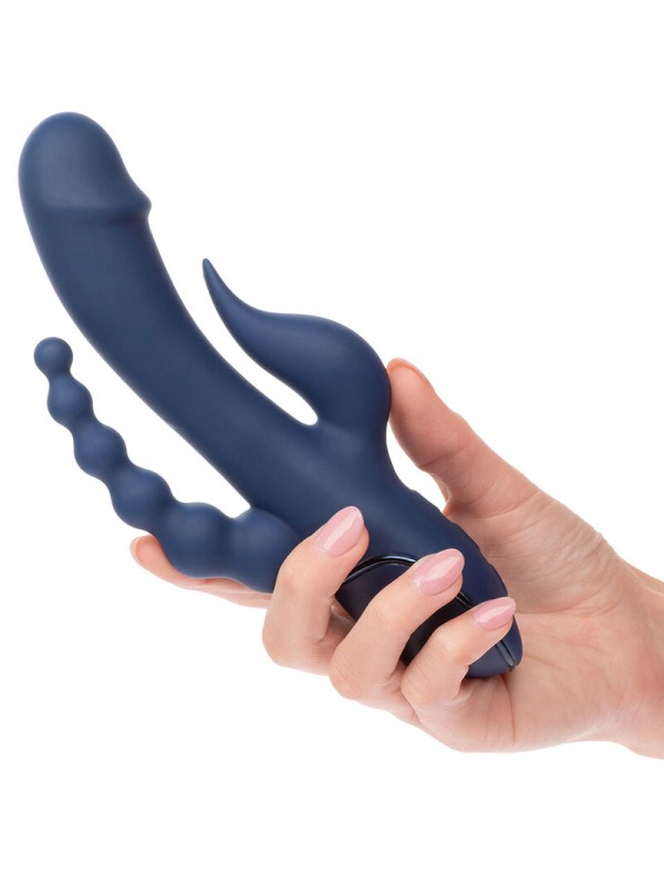 CALEXOTICS - VIBRATOR TRIPLE ORGASM BLUE