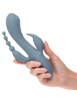 CALEXOTICS - VIBRADOR TRIPLO ECSTASY CINZA