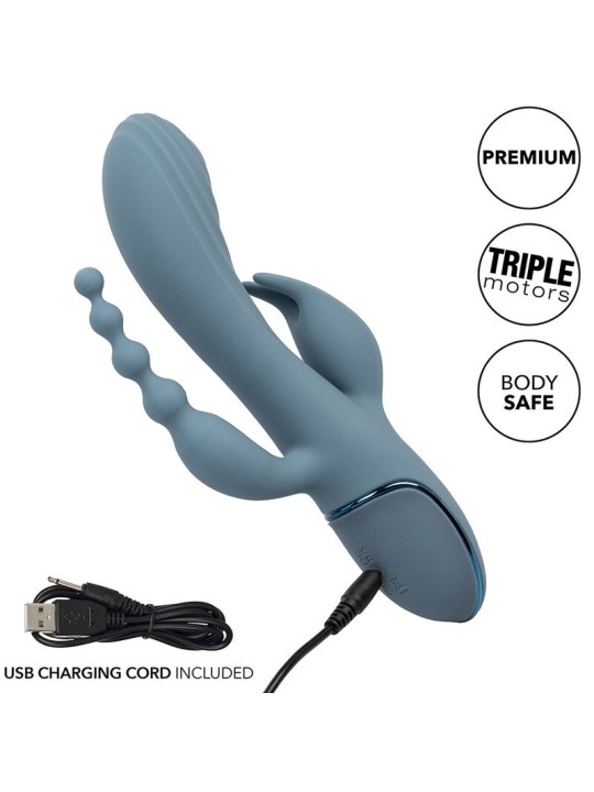 CALEXOTICS - VIBRATOR TRIPLE ECSTASY GREY